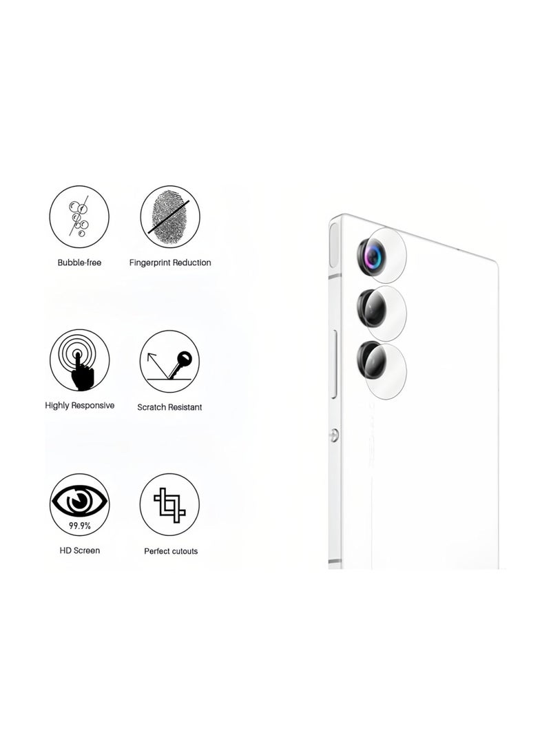 General Screen Protector Compatible with ZTE Nubia Red Magic 10 Air 2025, [2+2 Pack] Screen Protectors and HD Camera Lens Protectors Tempered Glass, Scratch Resistant, Bubble Free  - Image 5