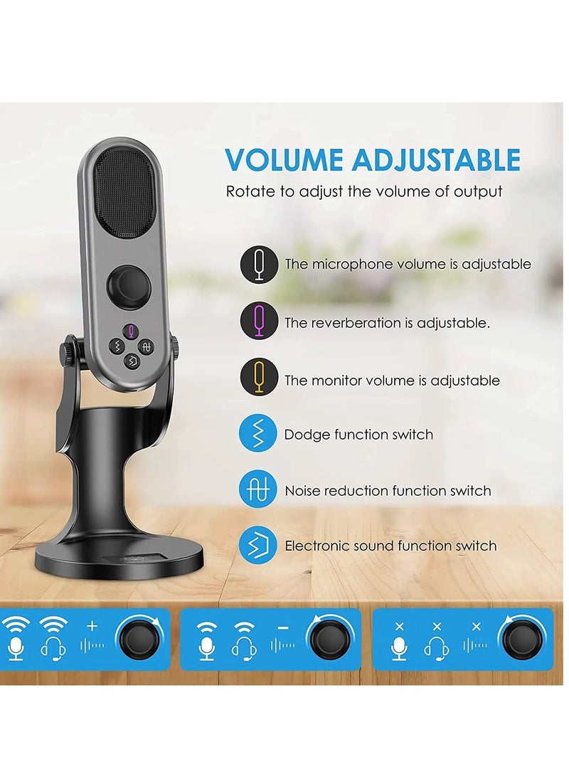 Jmary Jmary MC-PW7 Professional USB Microphone for Podcast live Streaming - Image 4