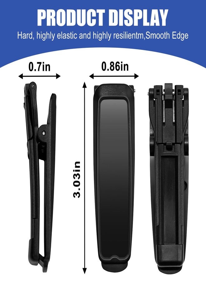 URYKEC 1 Pack Belt Clip for Diabetes Pump Accessories, Compatible with MiniMed Medtronic 670G 770G 780G 630G 640G Insulin Pumps (Black) - Image 2