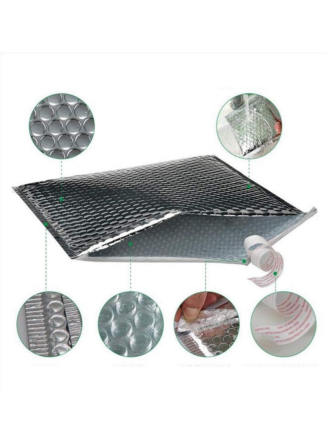 HUAHA Cool Shield Bubble Mailersthermal Padded Envelopes Self Sealing Thermal Insulated Envelopes Made Of Reflective Thermal Bubble For Cold Shipping. Metallic Foil Mailing Packing (8" X 11")(25 Pcs) - Image 4