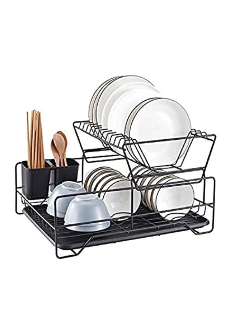 S2C Dish Rack Dish Drying Stand Dish Drainer Plate Rack Dish rake Kitchen Organizer Dish Drying Rack Countertop Large Antibacterial Kitchen Utensils Dish racks Dish Stand  - Image 1