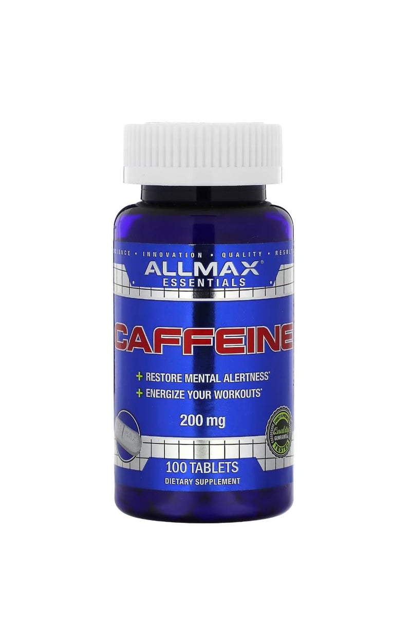 Allmax Essentials Caffeine 200 mg 100 Tablets - Image 1