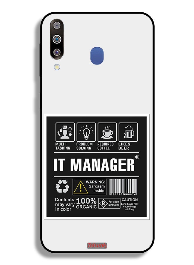 Tolwak Samsung Galaxy M30 Protective Case Cover It Manager Sticker - Image 2