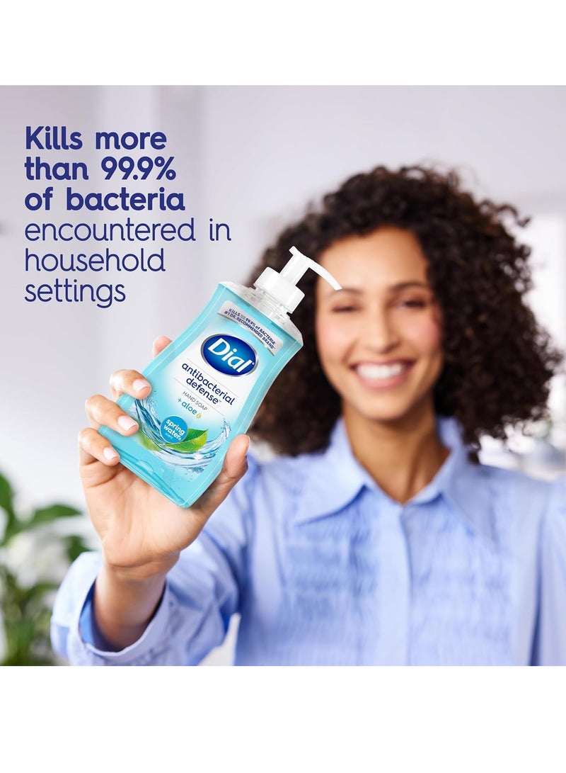 Dial Antibacterial Defense Liquid Hand Soap + Aloe, Spring Water Scent, 52 Fl Oz Hand Soap Refill (Pack of 3), Dermatologist-Tested, Gentle Formula - Image 3