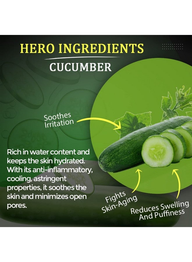 Luvyh Cucumber Face Gel Skin Mustiorizer 100 g, Skin Hydrating Soothing Light Weight Formula, Helps Reduce Redness, Puffiness & Blemishes - Image 4