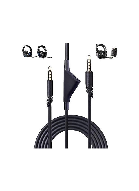 A10 A40 2.0M Replacement Audio Cable Extension Cable For Astro A10 E40 Gaming Headset, Xbox One, Ps4, Connector Length 6.5Ft (X2) Teso