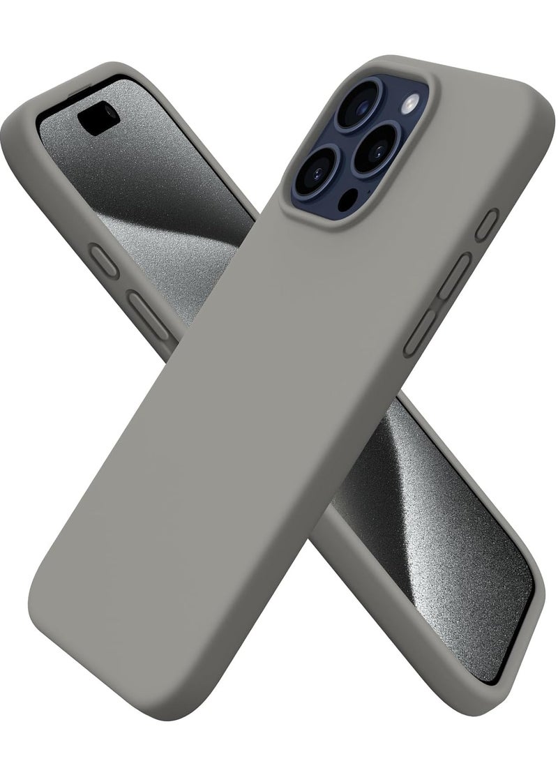 ELTRAZONE iPhone 16 Pro Slim Fit Matte Gray TPU Case – Soft, Flexible Silicone Back Cover - Image 1