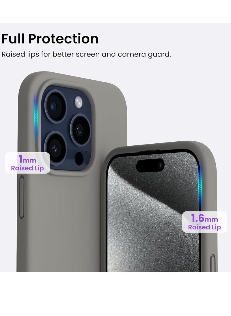 ELTRAZONE iPhone 16 Pro Slim Fit Matte Gray TPU Case – Soft, Flexible Silicone Back Cover - Image 2