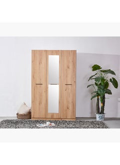 Urban 3-Door Wardrobe With Mirror 59.6x216x136.6 cm