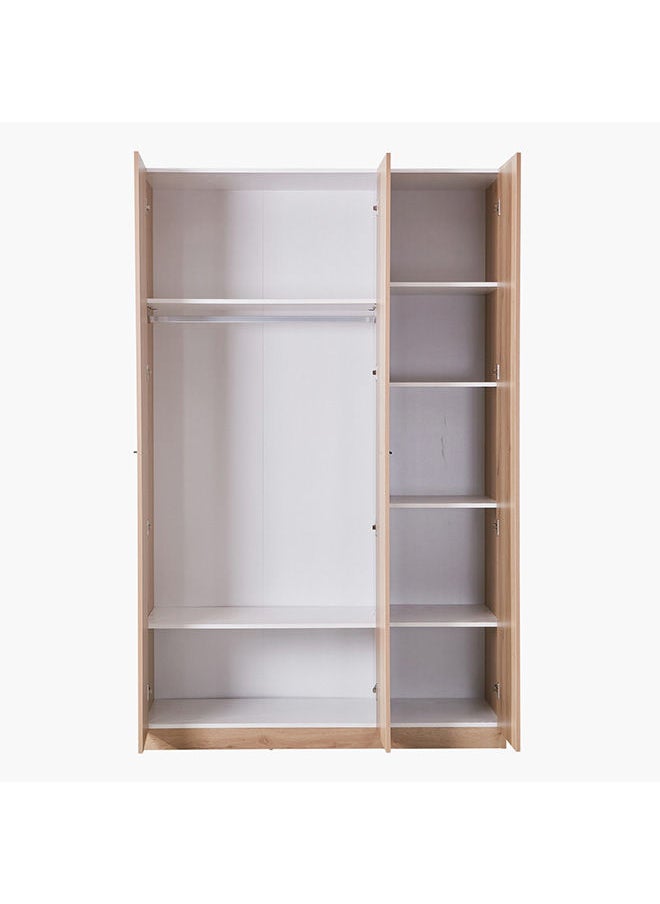 Home Box - Urban 3-Door Wardrobe With Mirror 59.6x216x136.6 cm - Image 1