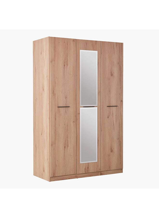 Home Box - Urban 3-Door Wardrobe With Mirror 59.6x216x136.6 cm - Image 1