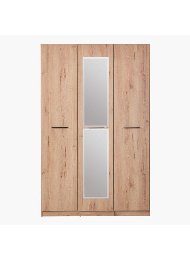 Home Box - Urban 3-Door Wardrobe With Mirror 59.6x216x136.6 cm - Image 1