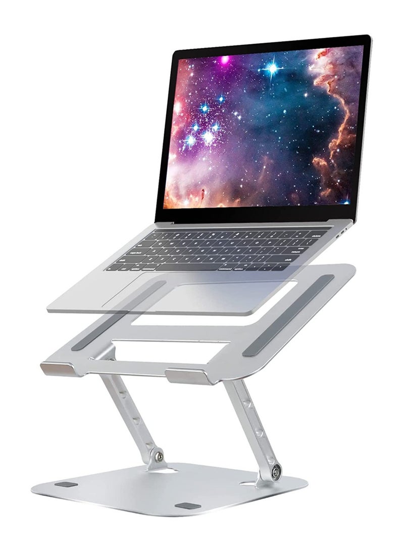 ELTRAZONE Laptop Stands,Multi-Angle Adjustable Laptop Holder Stand for Desk,Aluminum Ergonomic with Heat-Vent Portable Laptop Riser Holder Stand Compatible with MacBook Dell, HP, Lenovo More 10” to 17” Laptops - Image 1