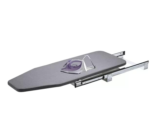 rigwell lifetime Rigwell Lifetime Metal Ironing Board Space Saver for Modular Wardrobe Adjustable Closet PullOut Stow Away in The Cabinet Retractable Board180 Degree Rotation Foldable 395L x 43W x 5H INCHES  - Image 2