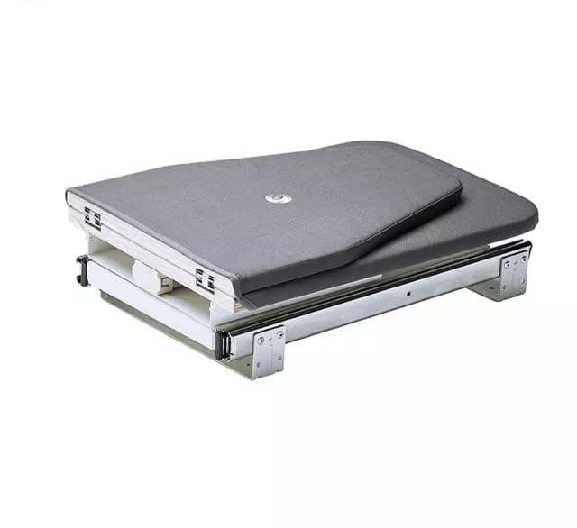 rigwell lifetime Rigwell Lifetime Metal Ironing Board Space Saver for Modular Wardrobe Adjustable Closet PullOut Stow Away in The Cabinet Retractable Board180 Degree Rotation Foldable 395L x 43W x 5H INCHES  - Image 3