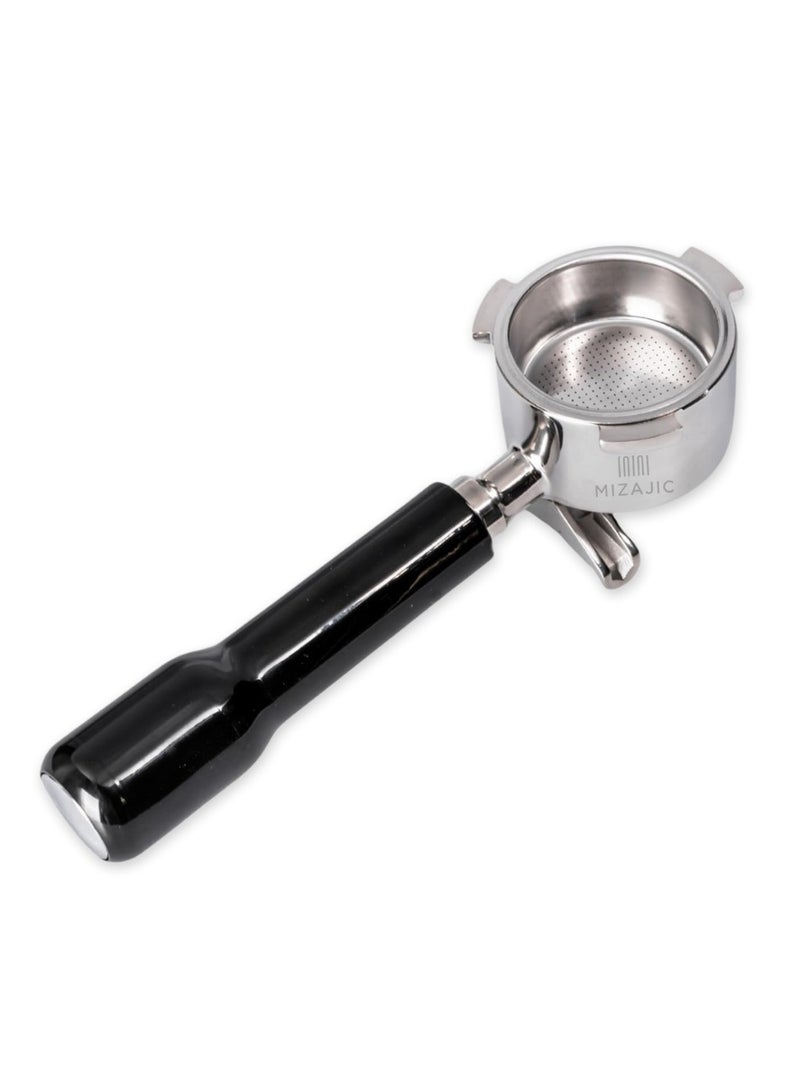 مزاجك فلتر قهوة 51 مم متوافق مع فلتر قهوة DeLonghi Dedica EC680 ذو الفوهتين مع سلة فلتر بديلة من الفولاذ المقاوم للصدأ ومقبض ABS - Image 1