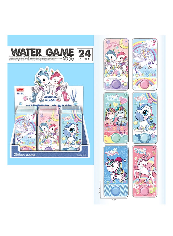 Galaxy Toys لعبة رمي الحلقات المائية المحمولة على شكل يونيكورن من جالاكسي - مواضيع وألوان متنوعة (قطعة عشوائية واحدة) - لعبة ممتعة للأطفال، تفاعلية وتعليمية - Image 2