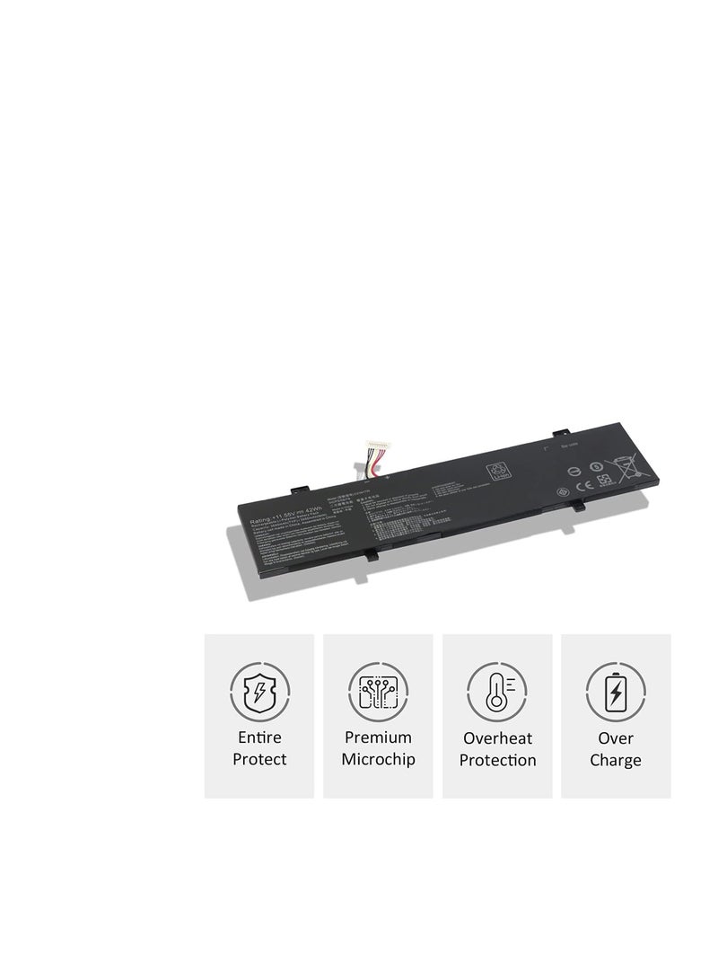 Terabyte بطارية بديلة C31N1733 متوافقة مع سلسلة Asus Vivobook Flip 14 TP412FA TP412UA TP412FA-DB72T TP412FA-EC011T TP412FA-EC013T TP412FA-EC020T TP412UA-0061B8130U TP412UA-1B - Image 4