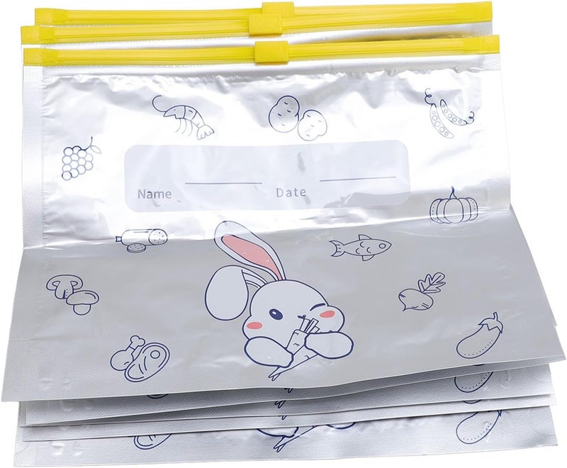 10 Pack Leakproof Aluminum Foil Food Storage Zipper Lock Bags Versatile For Storing Food And Other Items S - Image 1