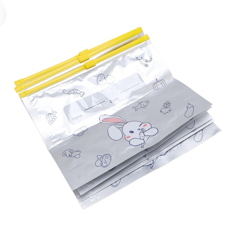 10 Pack Leakproof Aluminum Foil Food Storage Zipper Lock Bags Versatile For Storing Food And Other Items S - Image 4