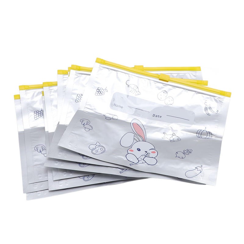 10 Pack Leakproof Aluminum Foil Food Storage Zipper Lock Bags Versatile For Storing Food And Other Items S - Image 3