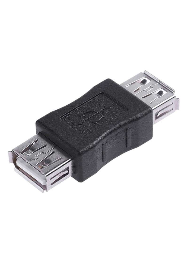 USB Female To Female Connector Double Head Conversion Adapter - Image 1