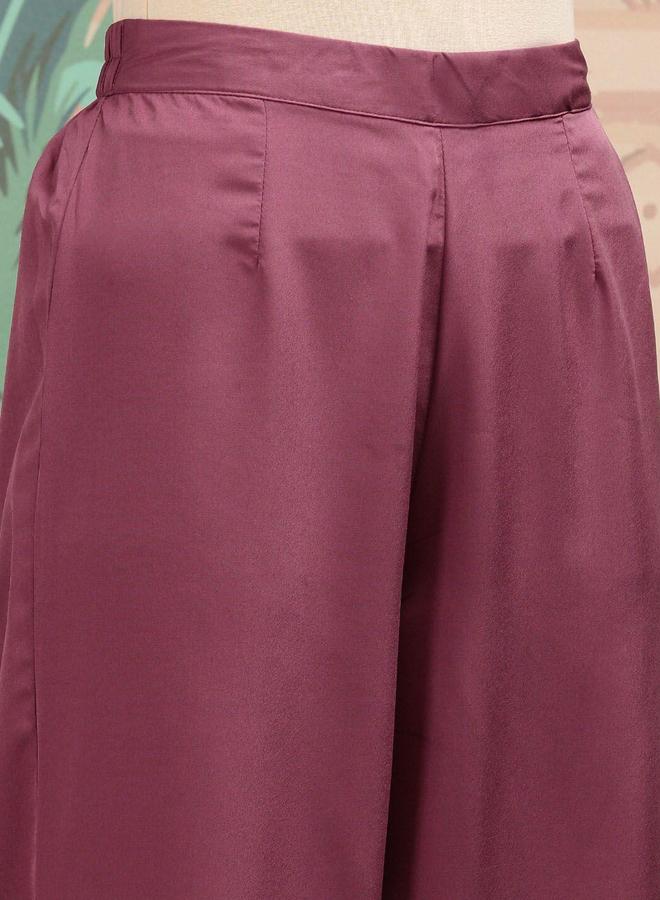 آي شين مجموعة من بنطال وكورتا بحافة واسعة - Image 4