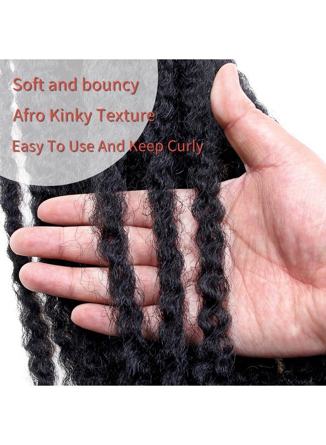 8 Packs Marley Twist Braiding Hair 24 Inches MarleyTwist Hair Long Cuban Twist Hair Marley Afro Kinky Curly Twist Faux Locs Crochet Hair Synthetic Marley Hair Extensions