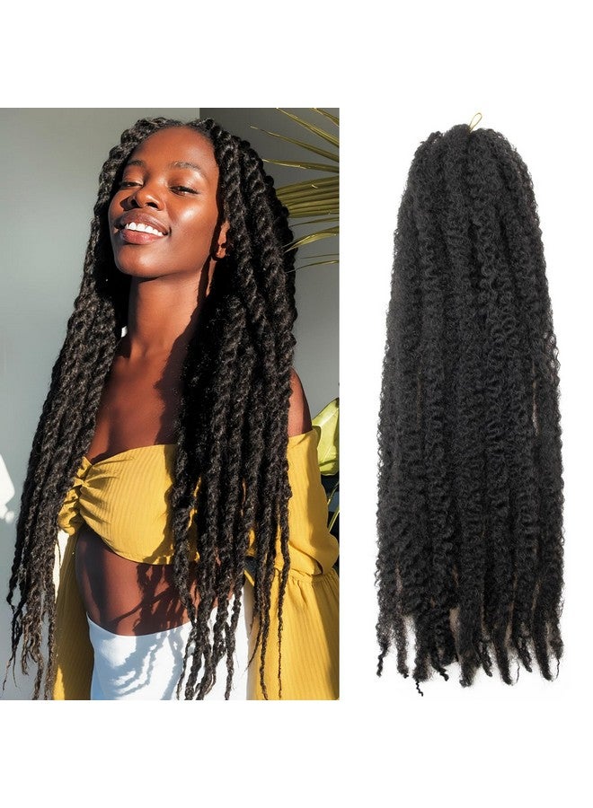 8 Packs Marley Twist Braiding Hair 24 Inches MarleyTwist Hair Long Cuban Twist Hair Marley Afro Kinky Curly Twist Faux Locs Crochet Hair Synthetic Marley Hair Extensions