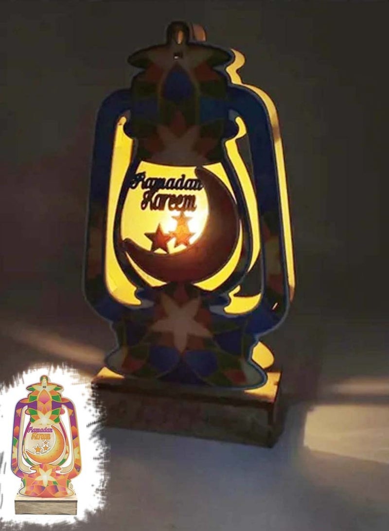 co arma Wooden pendant in the form of a lantern for Ramadan decorations - Image 1