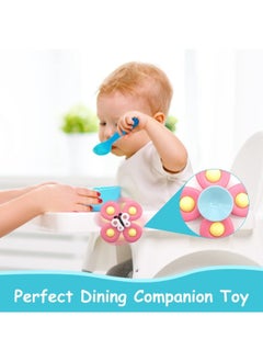 Suction Cup Spinner Toys, Dimple Suction Toy with Silicone Bubbles Release Stress and Anxiety Kids for Bath and Window,Suction Cup Fidget Spinner Baby Toys for 6 month Old (Suction Cup Spinner) - pzsku/Z4D4BB5059DE31D5D60F1Z/45/_/1734168206/0209fc5a-4f88-460a-a10b-22dc596e23ff