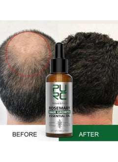 PURC 50ml Rosemary Hair growth Essential Oil Rosemary Essential Oil for Hair Growth Organic Hair growth Oil Hair Regrowth Treatment for Women and Men Hair Strengthening Rosemary Oil  - Image 2