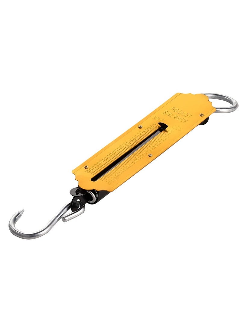 DEFAONS - DEFAONS Pocket Balance Spring Scale Portable Hanging Weighing Scale with Hook 50Kg 112LBS Capacity Dual Scale in Kg Lbs Ideal for Fishing Travel Outdoor Market Use Durable and Compact Design - 4 PCS - Image 1
