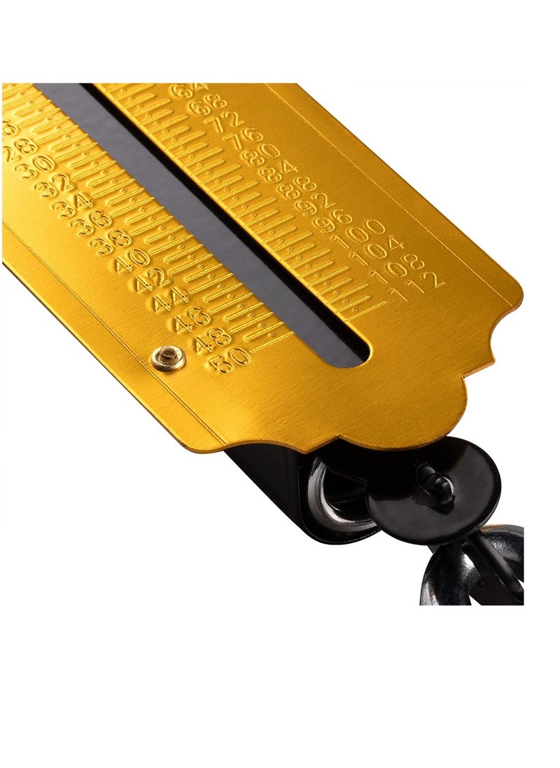 DEFAONS - DEFAONS Pocket Balance Spring Scale Portable Hanging Weighing Scale with Hook 50Kg 112LBS Capacity Dual Scale in Kg Lbs Ideal for Fishing Travel Outdoor Market Use Durable and Compact Design - 4 PCS - Image 1