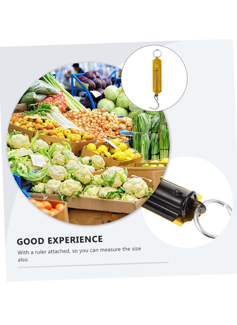 DEFAONS - DEFAONS Pocket Balance Spring Scale Portable Hanging Weighing Scale with Hook 50Kg 112LBS Capacity Dual Scale in Kg Lbs Ideal for Fishing Travel Outdoor Market Use Durable and Compact Design - 4 PCS - Image 1