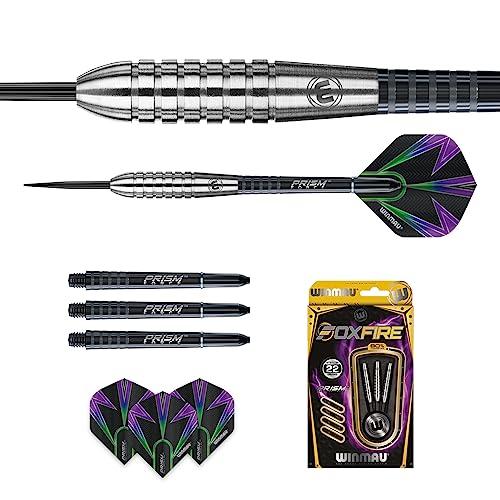 Winmau Foxfire Tungsten Darts - Available 21, 22, 23, 24, 25, 26, 28 Grams with Prism Flights and Shafts (Stems) - Image 4