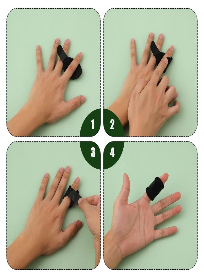 AIEX 5pcs Finger Splints, Finger Straightening Brace for Arthritis Finger Support for Trigger Broken and Strained Fingers (5 Colors) - Image 3