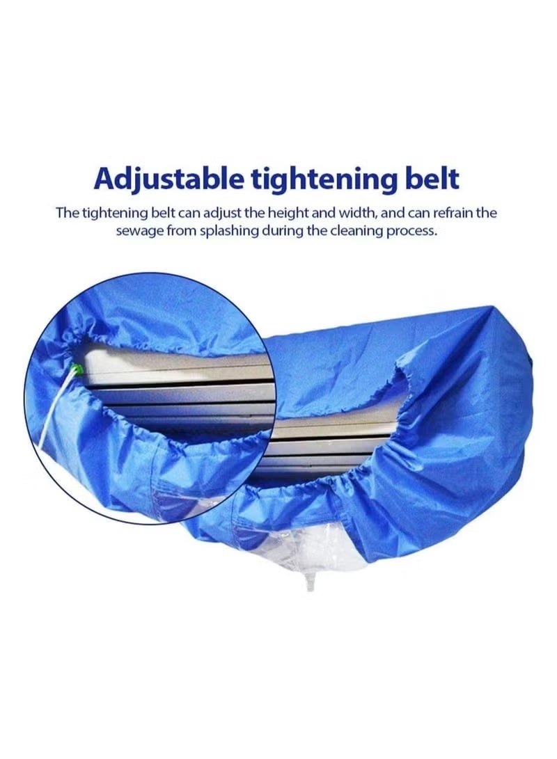 HOMESTAR AC Cleaning Waterproof Cover with Drain Outlet, Protector Dust Washing Bag For Large Size (2P-3P) Wall Mounted AC Service Pipe. - Image 2