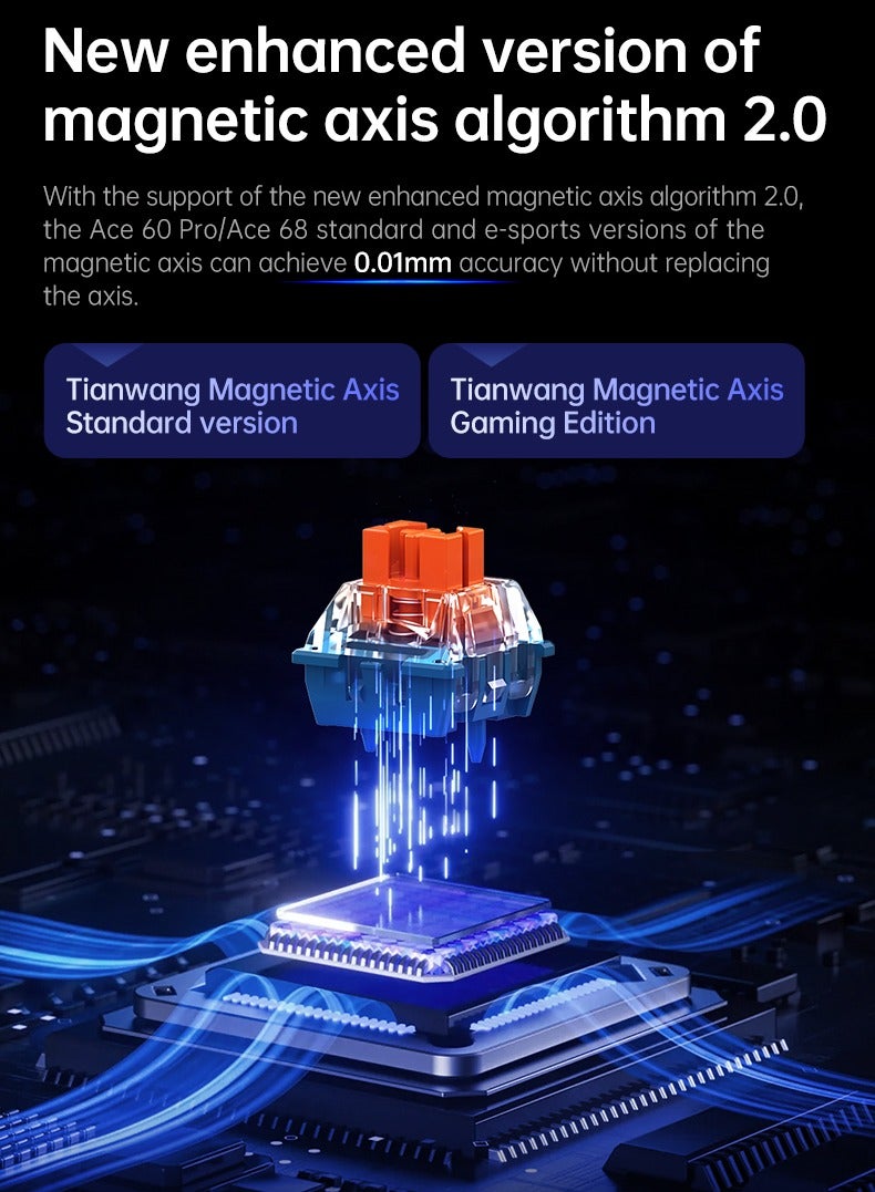 MCHOSE ACE68 Mechanical Keyboard Magnetic Switch Hot Swap E-sports Customized Gaming Keyboard Pc Gamer Accessories - Image 4