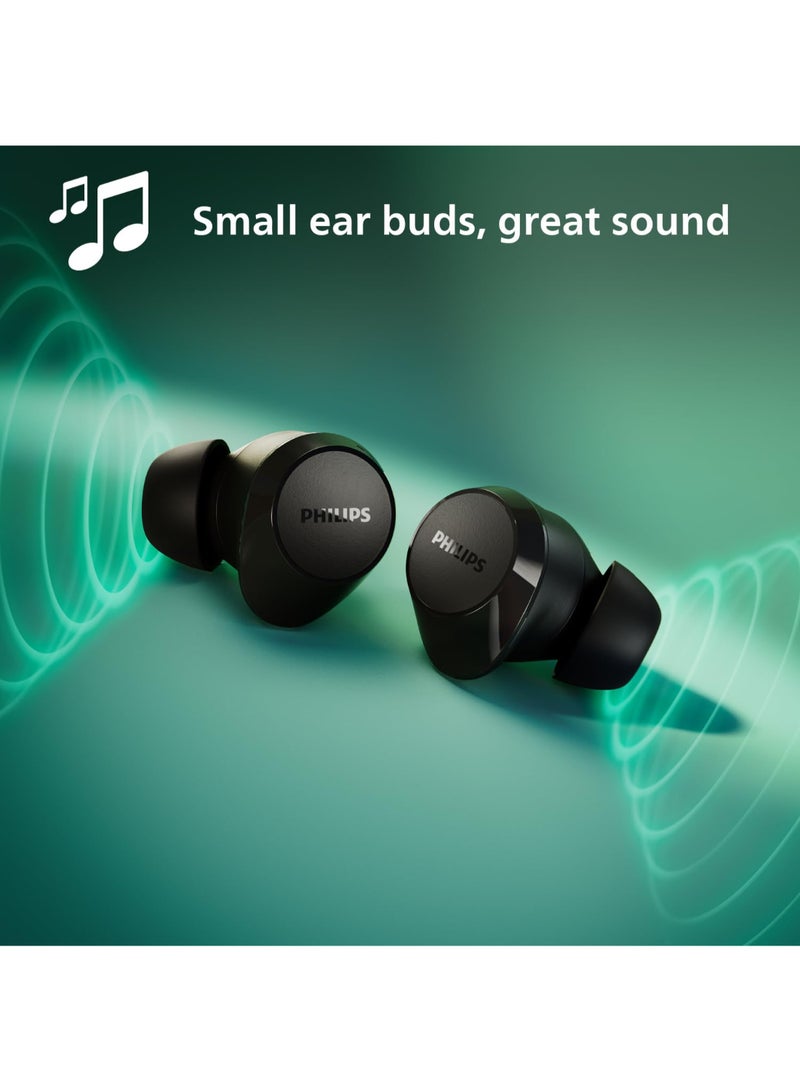 Philips Renewed - TAT1209BK True Wireless In Ear Bluetooth Headphones - Small Buds, Great Value, Natural Sound with Dynamic Bass, Clear Calls and Pocket-Sized Charging Case - Black BLACK - Image 5