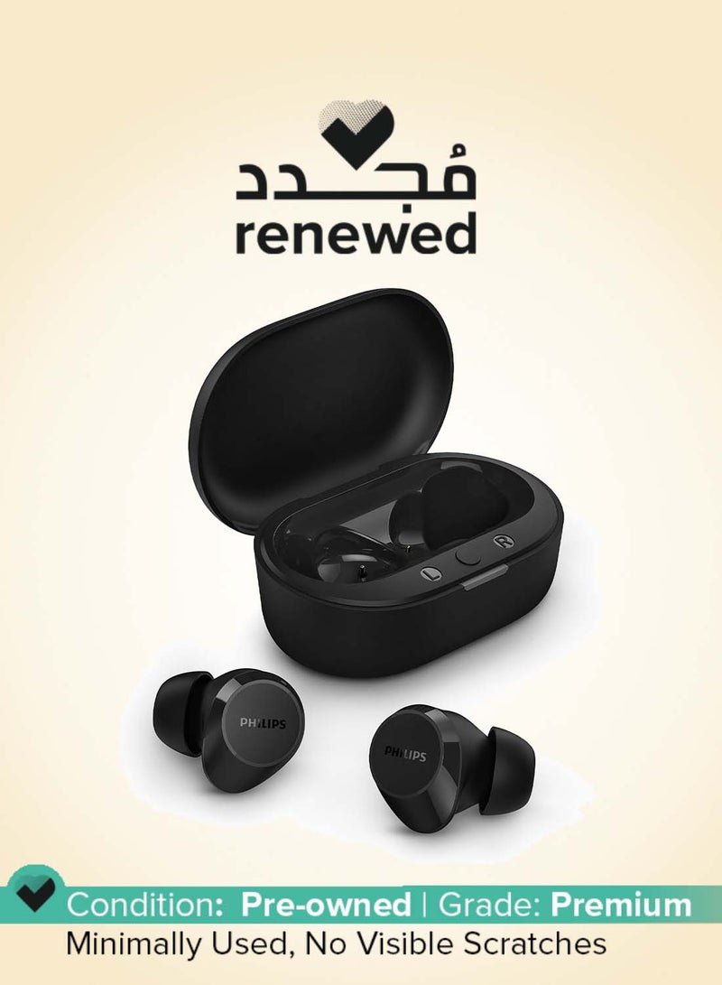 Philips Renewed - TAT1209BK True Wireless In Ear Bluetooth Headphones - Small Buds, Great Value, Natural Sound with Dynamic Bass, Clear Calls and Pocket-Sized Charging Case - Black BLACK - Image 1