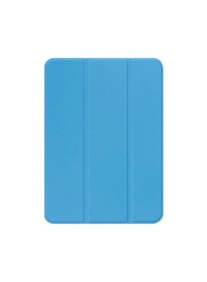 iPad Air 4 , 10.9 inch Smart Cover with Stand (2022/2020) with Pencil Holder, Lockable Smart Cover/Auto Screen On/Touch ID, Transparent Cover with Auto On/Sleep, Light Blue - Image 1