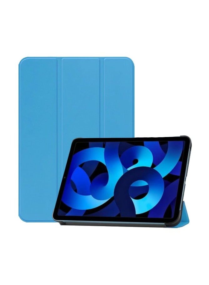 iPad Air 4 , 10.9 inch Smart Cover with Stand (2022/2020) with Pencil Holder, Lockable Smart Cover/Auto Screen On/Touch ID, Transparent Cover with Auto On/Sleep, Light Blue - Image 4