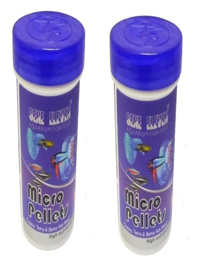 Micro Pellet 30g Fish Food 2 BOTTEL 2 in 1 Combo Best for Guppy, Tetra, Betta & All Type of Small Mouth Fish Sold by REDBEAKS