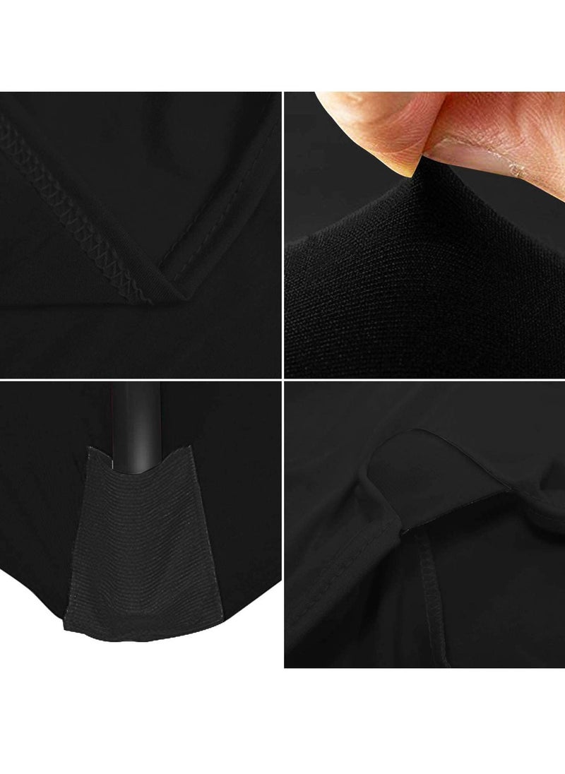 Generic - Spandex Tablecloths 6FT Table Cover Rectangular Stretch Tablecloth Tight Fit Table Cover for Parties Trade Shows Djs Weddings and Events of All Kinds - Image 1