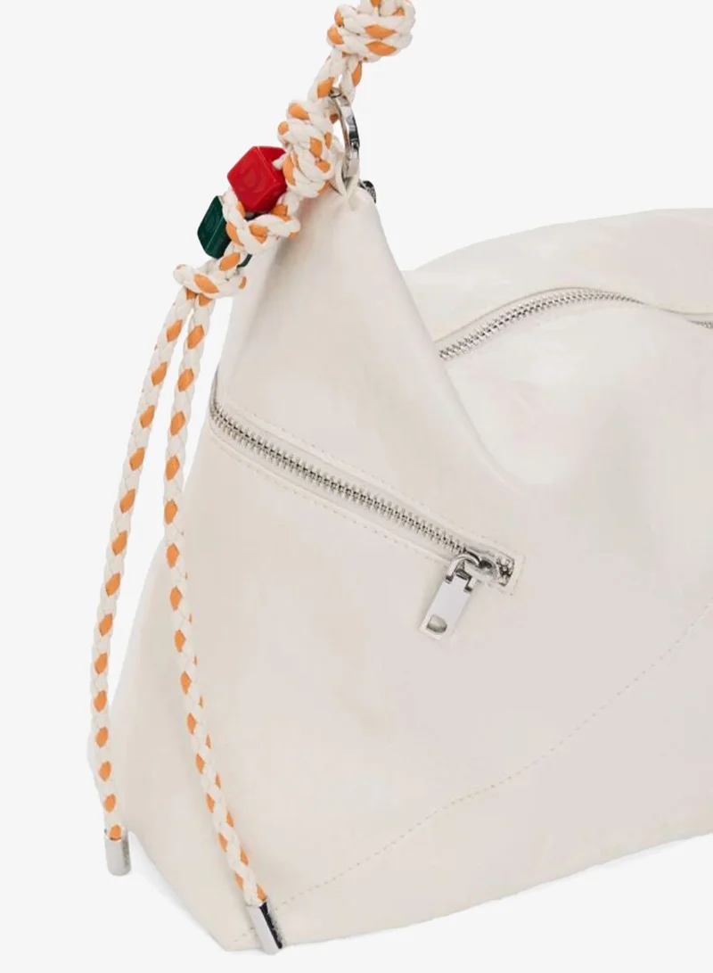 DESIGUAL Beige Large charms bag for Women | Best Price UAE