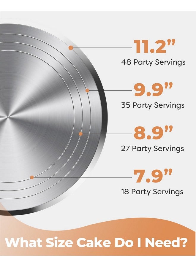 Kootek Aluminium Alloy Revolving Cake Stand 12 Inch Rotating Cake Turntable for Cake, Cupcake Decorating Supplies - Image 3