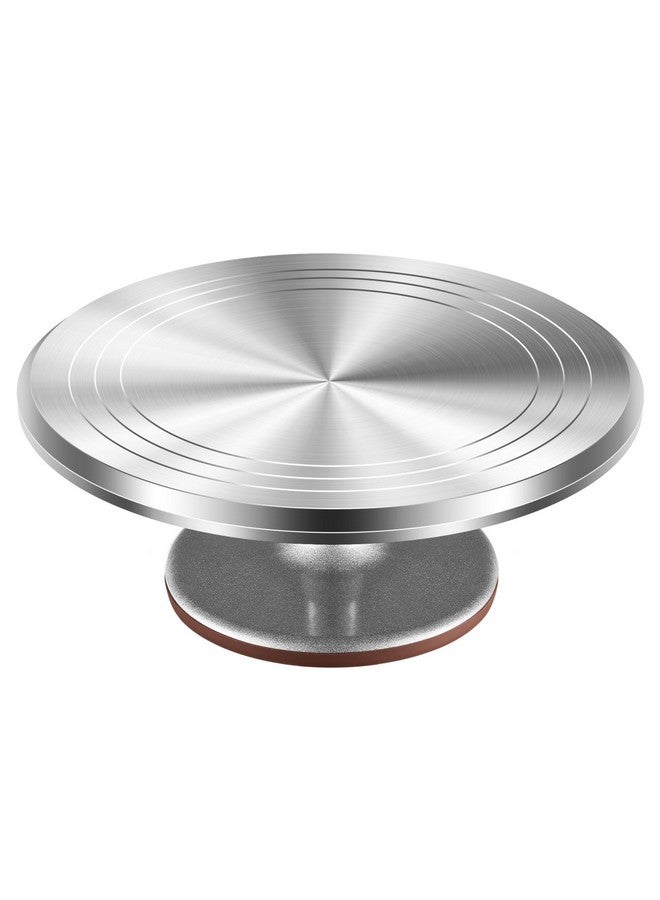 Kootek Aluminium Alloy Revolving Cake Stand 12 Inch Rotating Cake Turntable for Cake, Cupcake Decorating Supplies - Image 1
