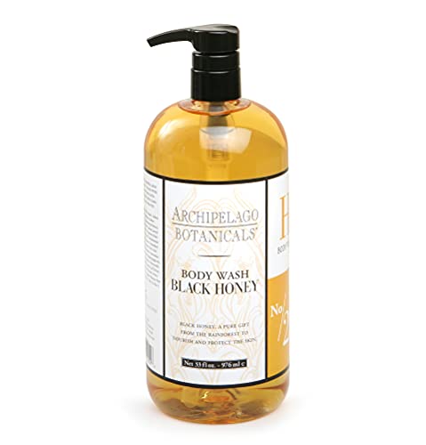 Archipelago Botanicals Morning Mint Body Wash Moisturizing Body Wash for Dry and Sensitive Skin Invigorating Shower Gel Free from Parabens Phthalates and GMOs 33 oz