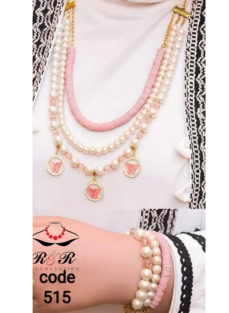 R&R Women's multi-layered set of Jamaican pearls from Mallorca  - Image 1